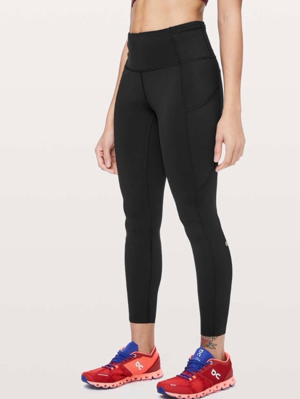 Lululemon Fast & Free 7/8 Tight II *Non-Reflective Leggings Nulux 25.